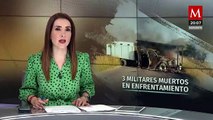 Tres militares asesinados y tres Heridos en emboscada con 