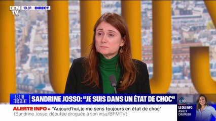 "Le chauffeur de taxi m'a sauvé la vie": Sandrine Josso, la députée qui accuse Joël Guerriau de l'avoir droguée témoigne sur BFMTV