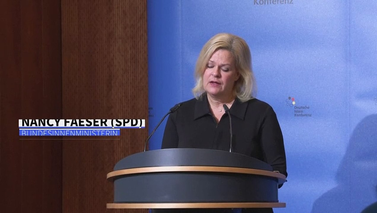 Faeser fordert von Islam-Verbänden klare Distanzierung von Antisemitismus