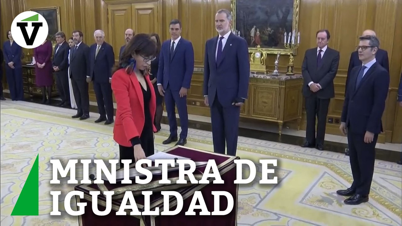 "Por supuesto": la coletilla final de la ministra de Igualdad, Ana Redondo, al prometer su cargo