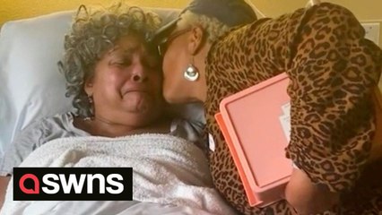 Watch this grandmother's eyes light up in absolute shock as she gets surprise visit from her sister