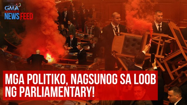 Mga politiko, nagsunog sa loob ng parliamentary! | GMA Integrated Newsfeed