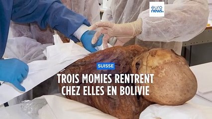 Trois momies boliviennes rentrent chez elles