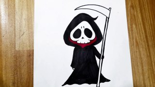 How to Draw the Grim Reaper Easy