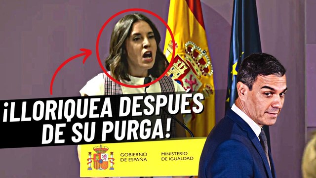 'Reventón' en directo: Irene Montero echa sapos y culebras contra Sánchez al ser purgada de Igualdad