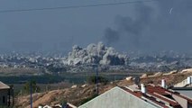 سحب الدخان ترتفع في شمال غزة مع تواصل القصف الإسرائيلي
