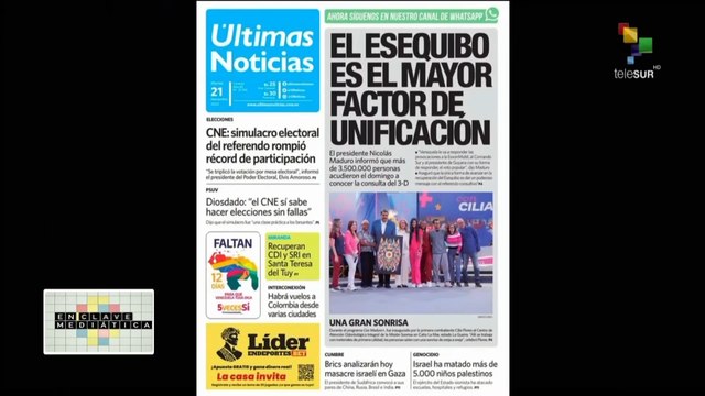 Enclave Mediática 21-11: Simulacro electoral en Venezuela rompe récord de participación