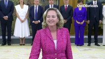 E despiste de Nadia Calviño al tomar posesión del cargo