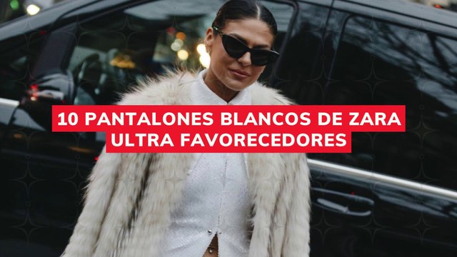 10 pantalones blancos de Zara ultra favorecedores
