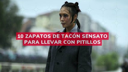 10 zapatos de tacón sensato para llevar con pitillos