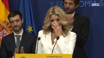 Emocionado discurso de Yolanda Díaz durante su toma de posesión