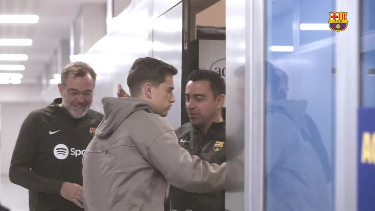 Xavi y el Barça reciben a Gavi tras su lesión: el momento es conmovedor
