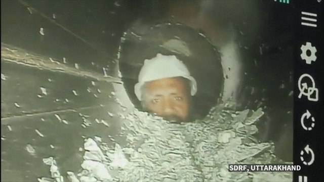 Inde: une caméra pour les 41 ouvriers bloqués dans un tunnel effondré