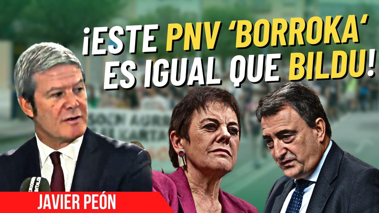 Javier Peón: "Este PNV 'borroka' ya no se distingue de Bildu"
