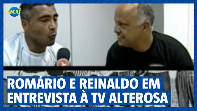 Romário e Reinaldo em entrevista à TV Alterosa em 2007