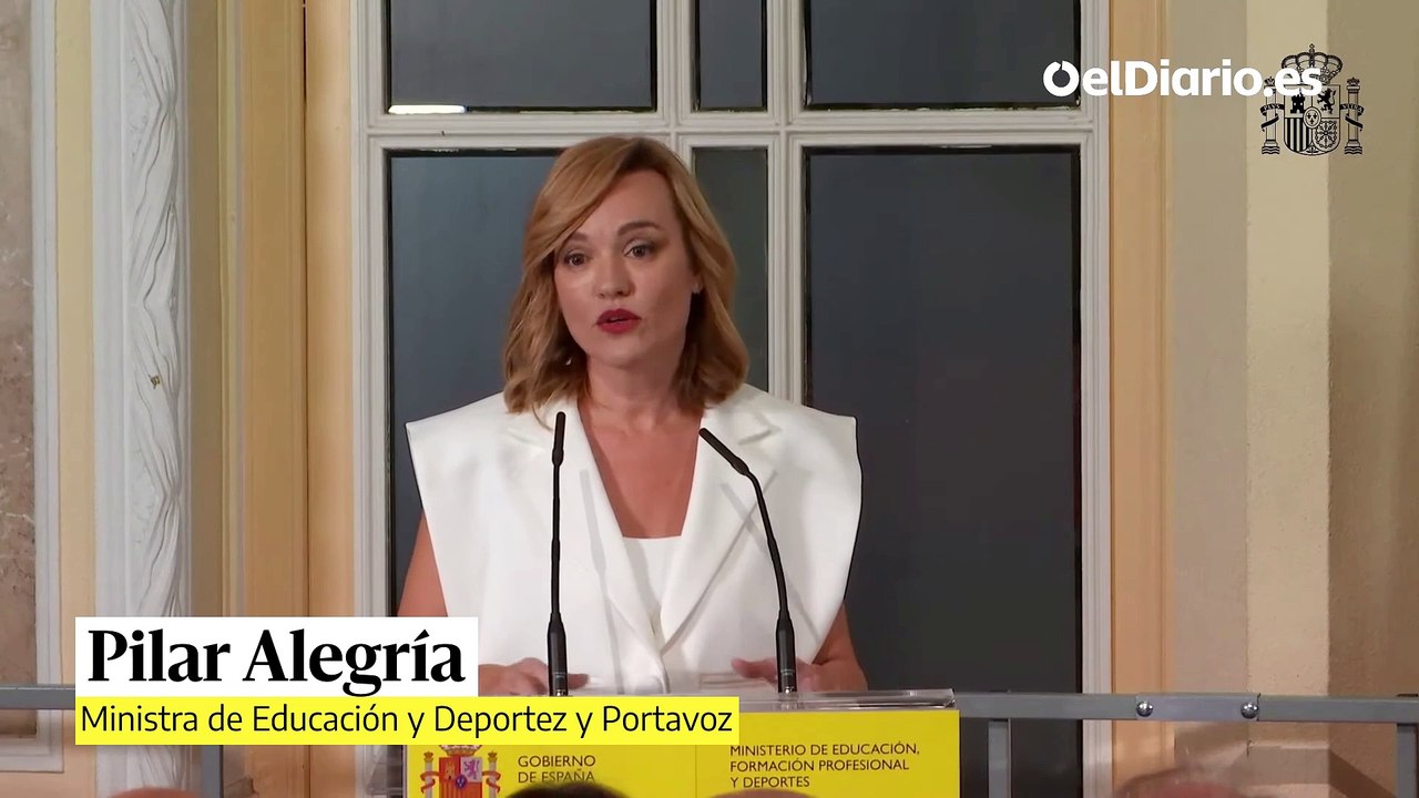 Pilar Alegría asume Deporte y la portavocía del Gobierno alertando de quienes quieren "dividir la sociedad"