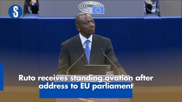 Ruto receives standing ovation after address to EU parliament