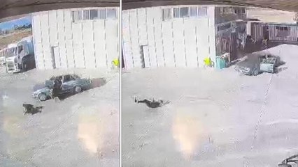 12 yaşındaki çocuk geri vitese takıp, gaza bastığı otomobille sürüklendi