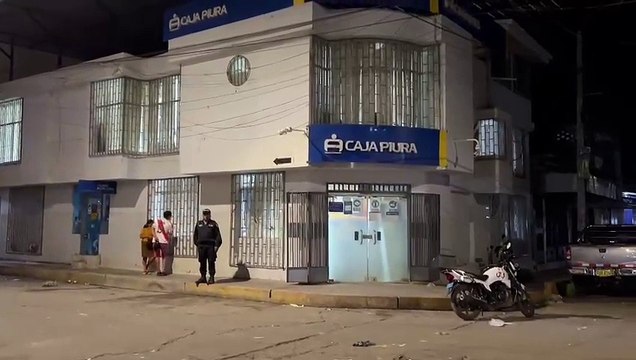 Hampones extranjeros roban millón y medio de soles de Caja Piura de Chulucanas