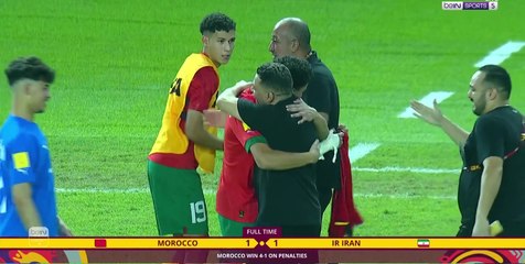 سلسلة الركلات الترجيحية بين المنتخب المغربي ونظيره الإيراني