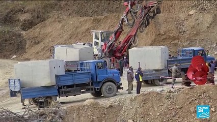 Indian workers trapped in tunnel for 10 days seen alive on camera