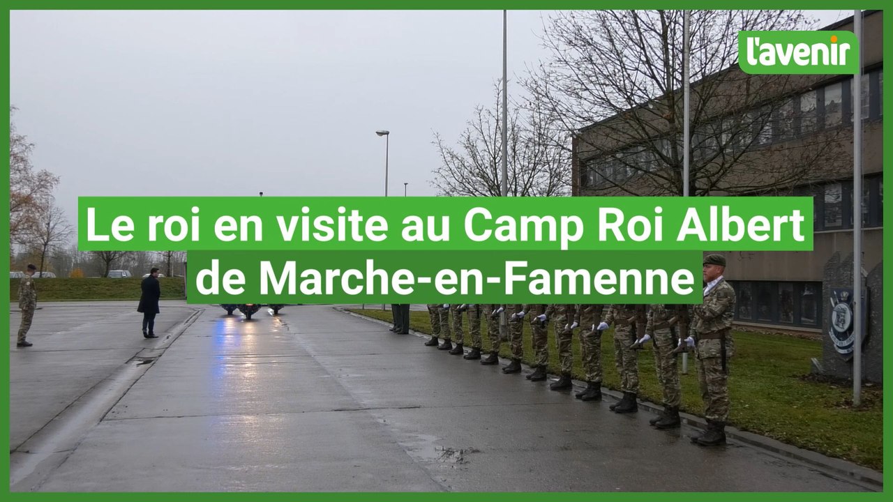 Le roi en visite à Marche-en-Famenne