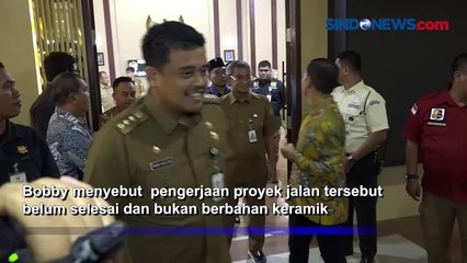 Bobby Tegaskan Jalan Sudirman Medan yang Buat Pemotor Jatuh Bukan Berbahan Keramik