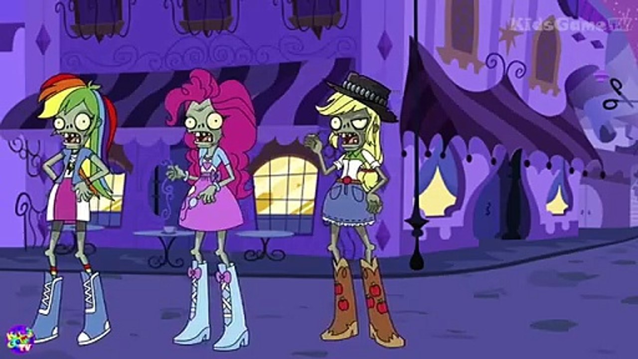 My_Little_Pony_Equestria_Girls_Zombie_Apocalypse_Plants_VS_Zombies_Animation_Car