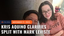 Kris Aquino reveals she initiated split with Mark Leviste, says health is improving