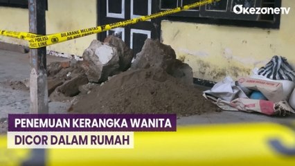 Video herunterladen: Geger Penemuan Kerangka Diduga Wanita Dicor dalam Rumah di Blitar