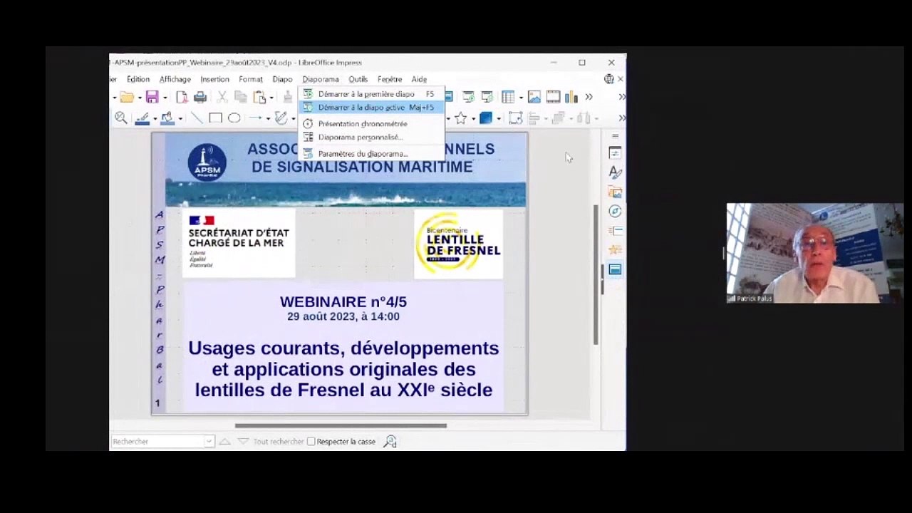 « Usages courants, développements et applications originales des lentilles de Fresnel au XXIe siècle », Patrick Palus, Yves Jacquot et Laurent Koechlin (29 août 2023)