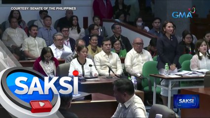 Foreign trips ng DENR secretary, pinag-usapan sa deliberasyon ng Senado sa panukalang 2024 National budget | Saksi