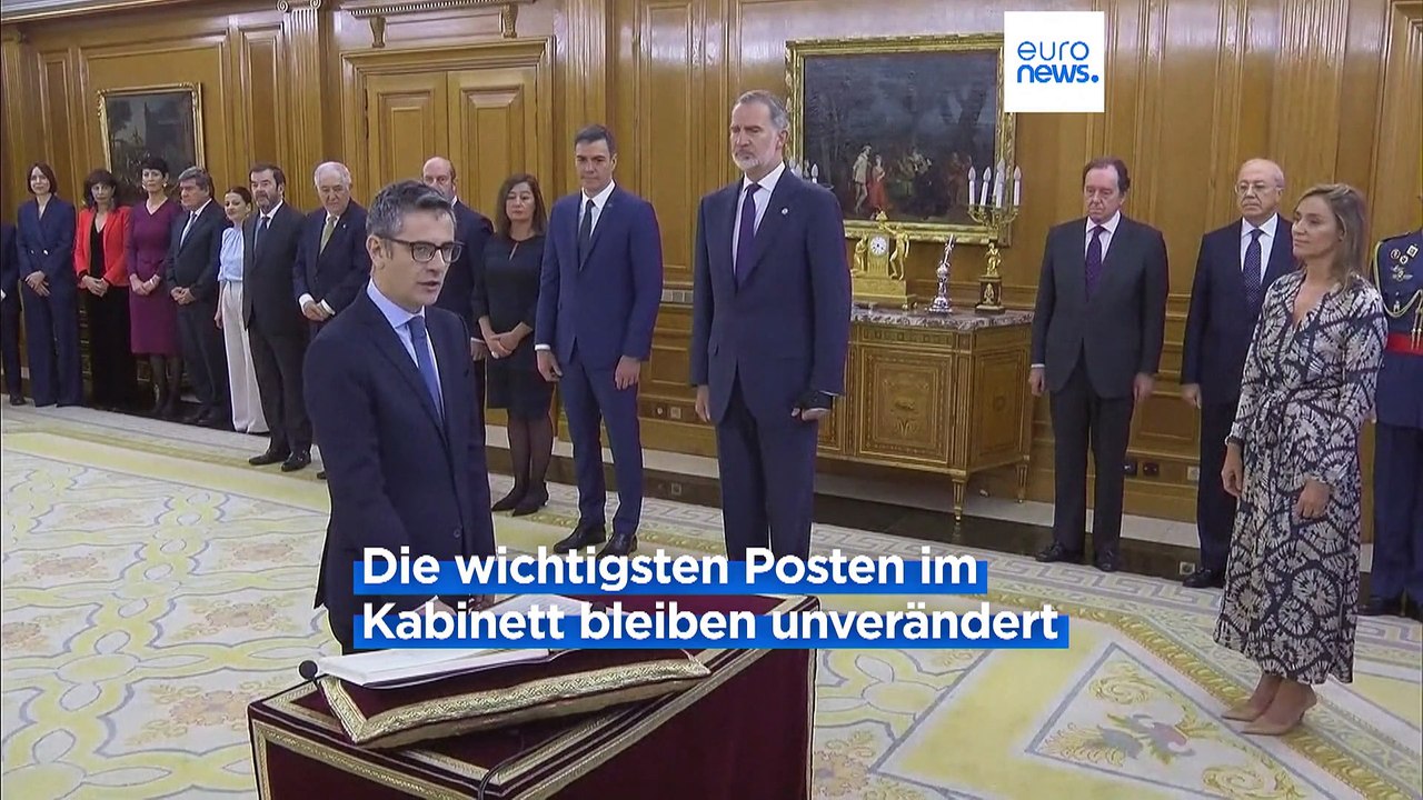 Die spanische Regierung steht: Kabinett von Ministerpräsident Sánchez vereidigt