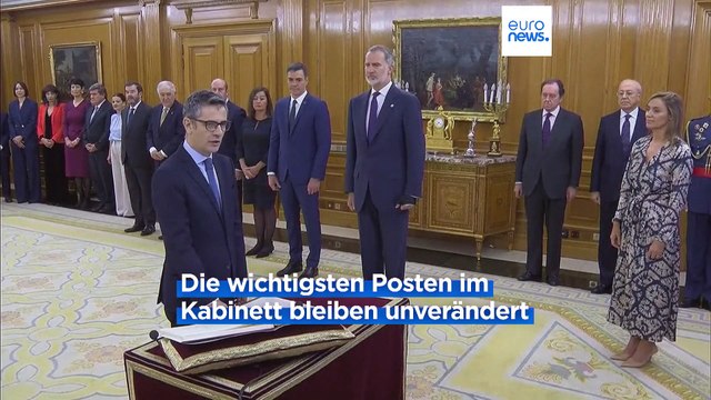 Die spanische Regierung steht: Kabinett von Ministerpräsident Sánchez vereidigt