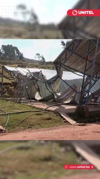 El fenómeno del niño sigue arrasando en Bolivia. Tras una intensa granizada que cayó en la comunidad de Ankoaje, en el municipio de Sipe Sipe en Cochabamba familias, cultivos y un tinglado se vieron afectados