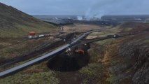L’Islande construit un énorme mur anti-lave face au risque d'éruption volcanique