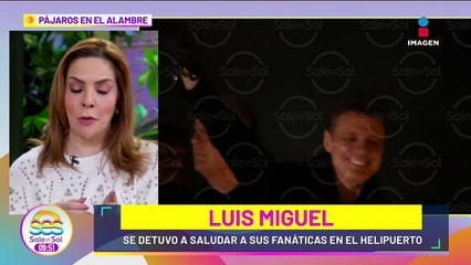 Imágenes EXCLUSIVAS de Luis Miguel SALUDANDO a sus fans en el helipuerto de la Arena CDMX