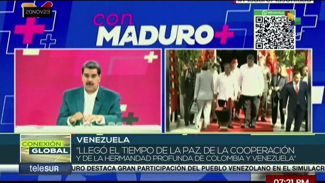 Conexión Global 21-11: Pdte. de Venezuela elogia participación masiva en simulacro de referendo