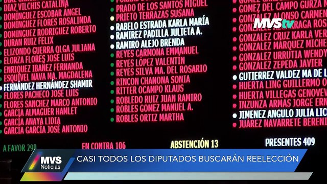 Casi todos los diputados buscarán reelección para 2024