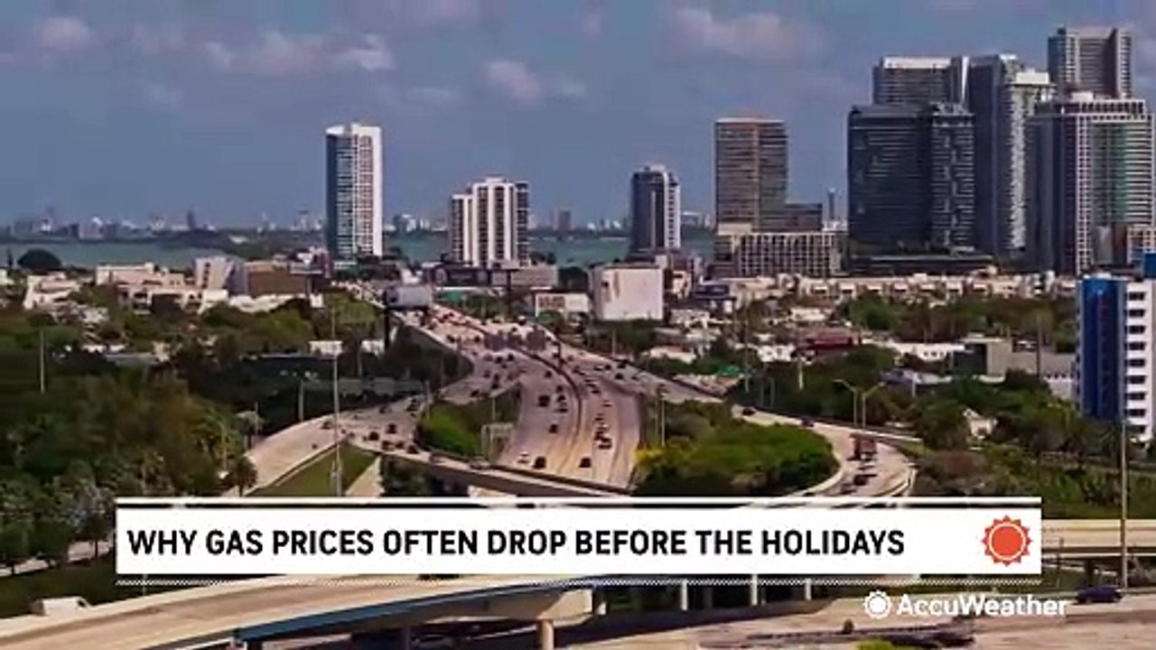 Why gas prices often drop before the holidays
