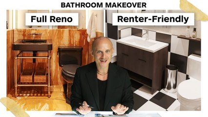 Renter-Friendly vs. Full Bathroom Renovation With a Pro Designer