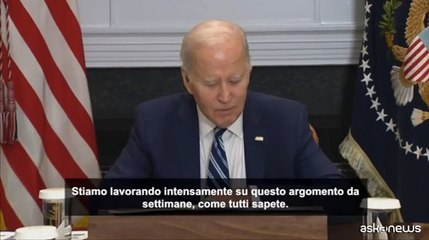 Biden: l'accordo sugli ostaggi israeliani ? "ormai molto vicino"