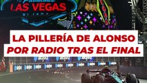 La pillería de Alonso tras el final del GP en Las Vegas por radio: solo él se dio cuenta