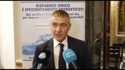 Pecoraro Scanio: certificati blu per vincere la sfida dell'acqua