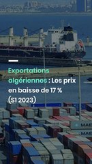 Exportations algériennes : Les prix à l'export en baisse de 17 % au 1er semestre 2023 (ONS)