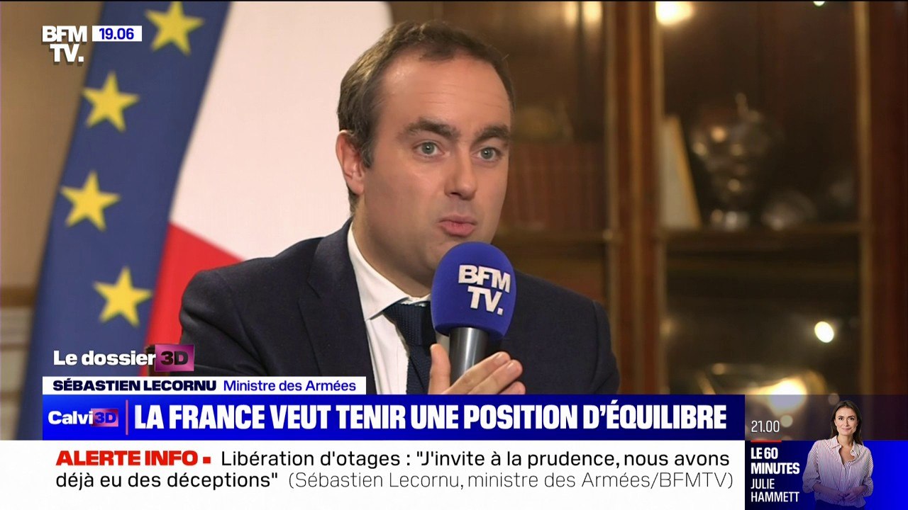 Liban: "700 soldats français sont à la frontière" avec Israël, selon Sébastien Lecornu, ministre des Armées