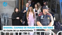 Shakira, culpable de fraude fiscal: no todo es culpa de la monotonía