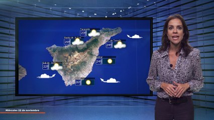 La previsión del tiempo en Canarias para el 22 de noviembre de 2023, en Atlántico Televisión.