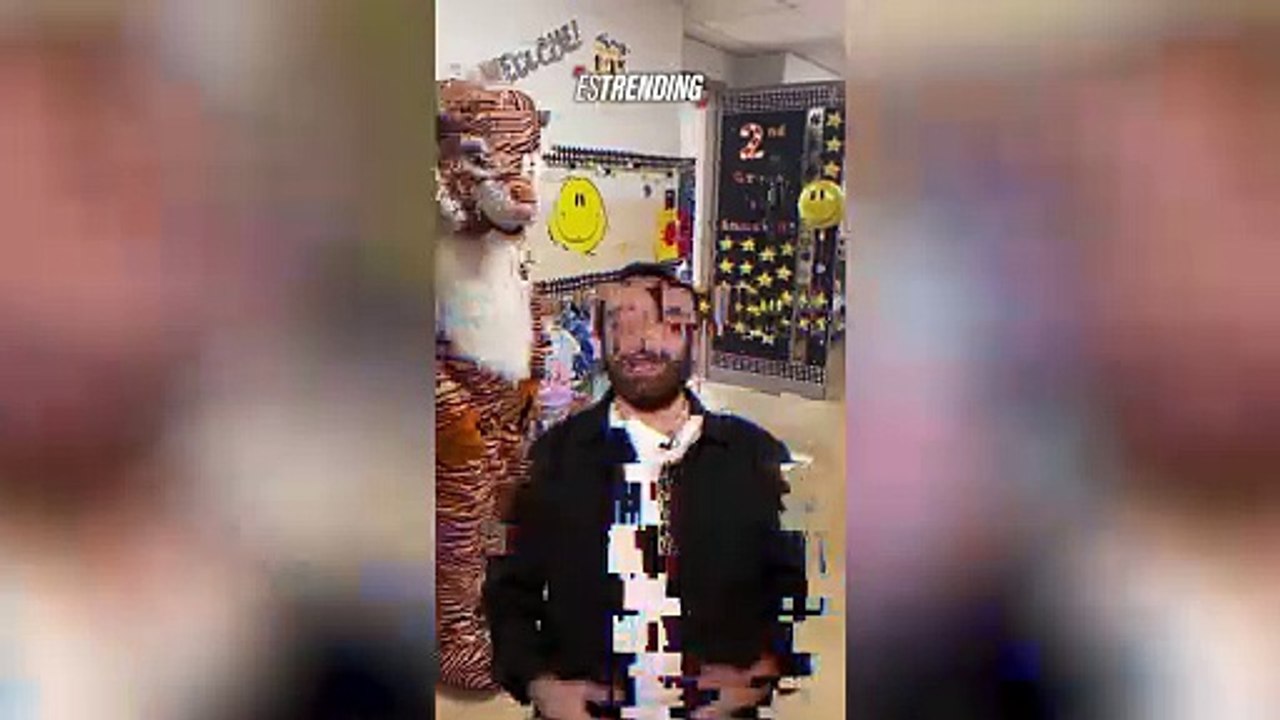 Padre se disfrazó para sorprender a su hijo en la escuela