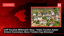 CHP Karabük Milletvekili Akay: 